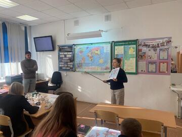 В 10а классе прошел открытый интегрированный урок 