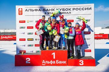 Шевченко Наталия и Шевченко Анастасия - победители заключительного этапа Кубка России по биатлону