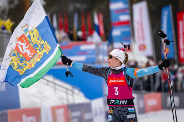 VI этап Кубка России по биатлону завершился победой Ирины Казакевич