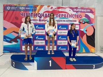 Обучающиеся отделения плавания успешно выступили на чемпионате и первенстве УрФО