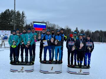 Наши биатлонисты завоевали 10 медалей первенства России