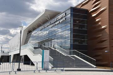 Торжественная  церемонии открытия Дворца водных видов спорта. 