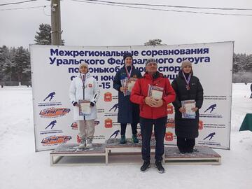 Нечаева Диана стала победителем Межрегиональных соревнований по конькобежному спорту и отобралась на Первенство России