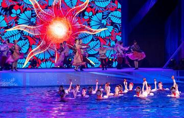 Спортсмены и сотрудники Училища посетили музыкальный спектакль на воде «Сказ о русских берегах»