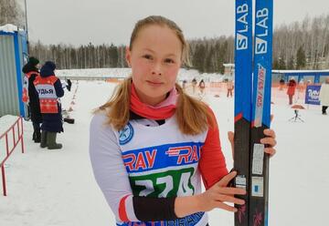 Егошина Дарья стала победителем первенства Свердловской области по лыжным гонкам