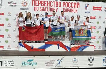 Бронзовый успех на первенстве России по биатлону в Саранске